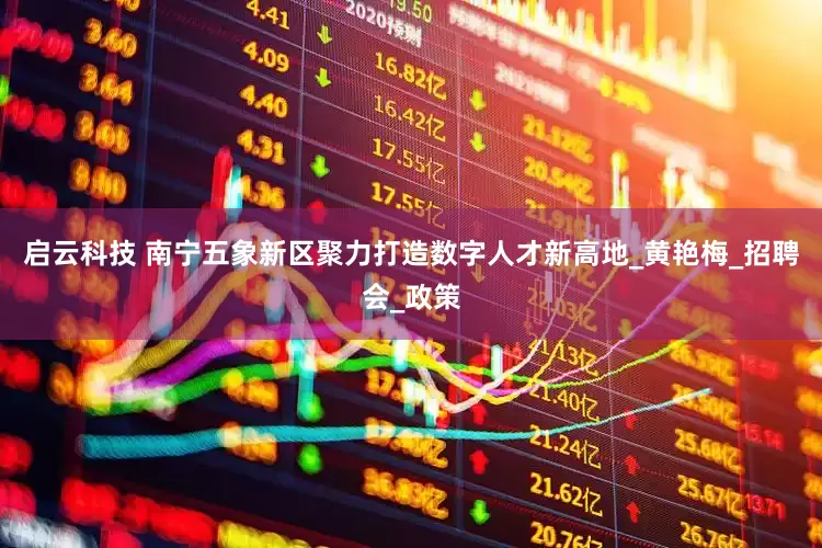 启云科技 南宁五象新区聚力打造数字人才新高地_黄艳梅_招聘会_政策