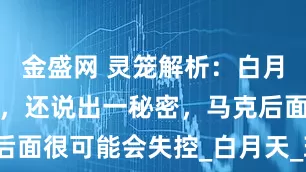 金盛网 灵笼解析：白月魁哥哥现身，还说出一秘密，马克后面很可能会失控_白月天_玛娜_问题