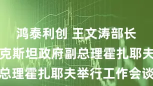 鸿泰利创 王文涛部长与乌兹别克斯坦政府副总理霍扎耶夫举行工作会谈