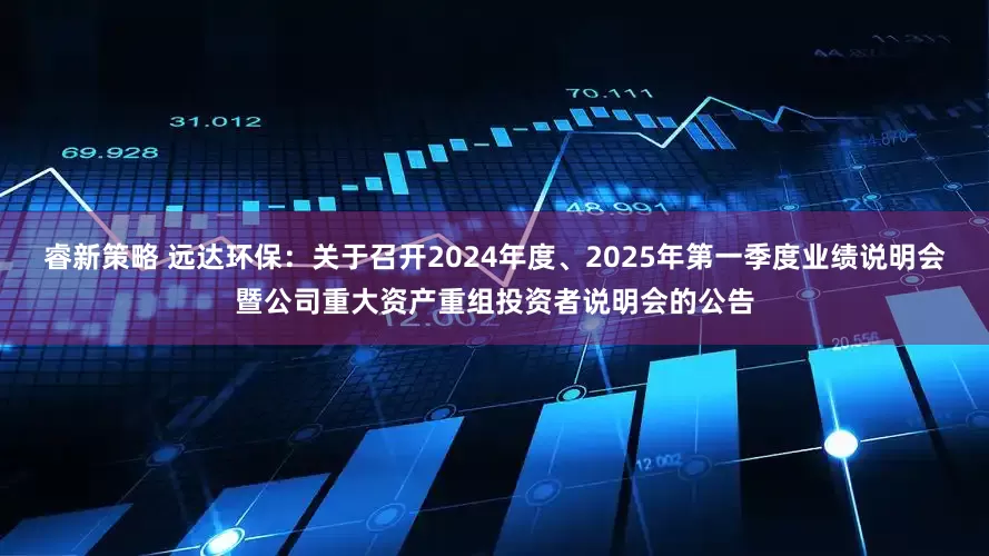 睿新策略 远达环保：关于召开2024年度、2025年第一季度业绩说明会暨公司重大资产重组投资者说明会的公告