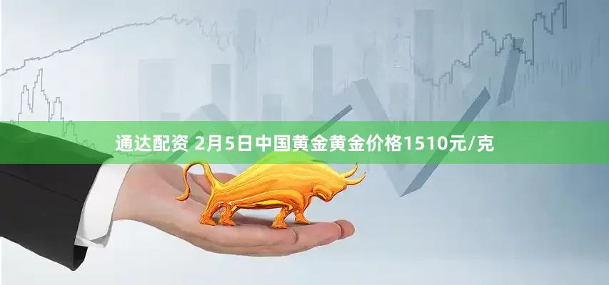 通达配资 2月5日中国黄金黄金价格1510元/克