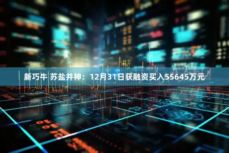新巧牛 苏盐井神：12月31日获融资买入55645万元